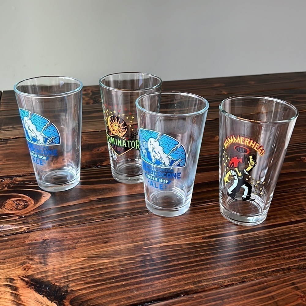 McMenamins Four Graphic Pint Glasses